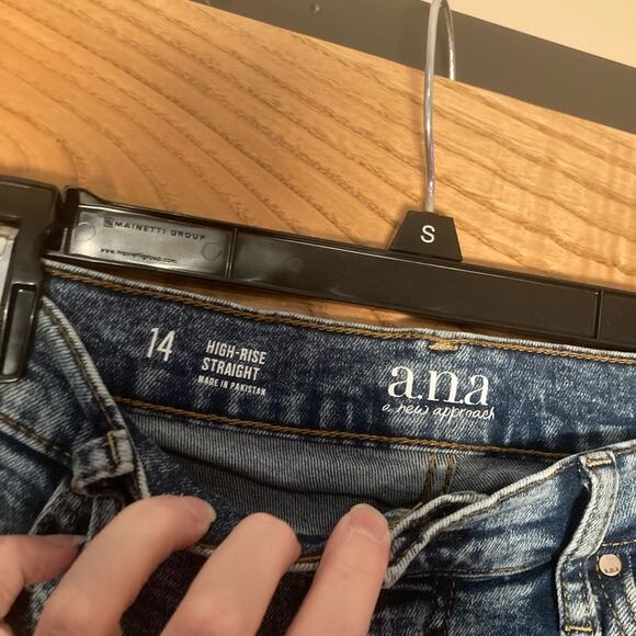 A.N.A. Jeans High Rise Straight Women's 14 - Picture 7 of 10